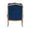 Baxton Studio Jules Traditional Navy Blue Fabric and French Oak Brown Finished Wood Accent Chair 233-13260-ZORO - alternate 4